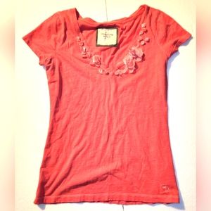 Abercrombie & Fitch Women's Large Pink Tee